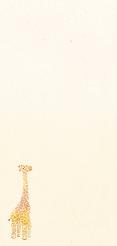 Geboortekaartje giraffe voor een jongen of een meisje Achterkant
