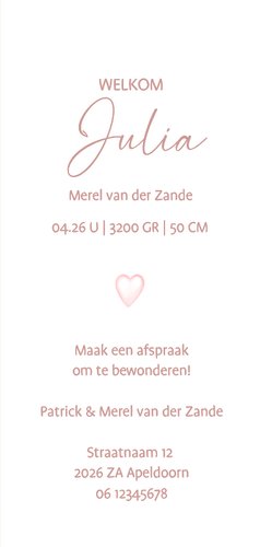 Geboortekaartje mobiel met babyknuffels 3