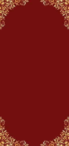 Hindoestaanse trouwkaart met een bruidspaar in roze groen Achterkant