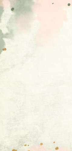 Jubileumkaart bloemen goud met waterverf en spetters Achterkant