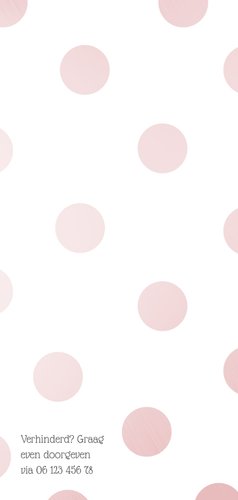 Jubileumkaart 'Let's celebrate 10 years of love' met stippen 2