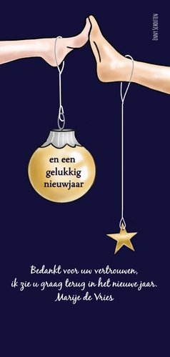 Kerst - pedicure Achterkant