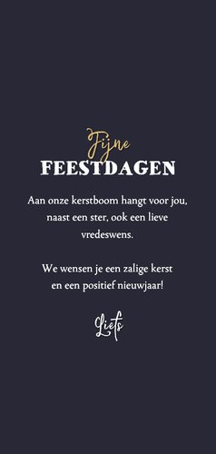 Kerstkaart fotocollage winter sneeuwvlokken goud foto's 3