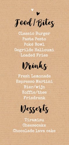  Kraftlook menukaart ticket doodle stoer festival Achterkant