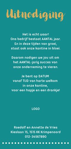 Leuke uitnodiging voor een borrel van de zaak of zomaar 3