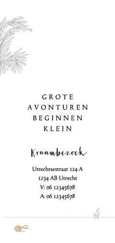 Lief geboortekaartje jungledieren olifant giraf ballonnen 2