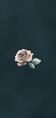 Menukaart met klassieke bloemen 2