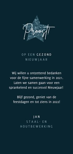 Nieuwjaarkaart zakelijk bubbels grafisch 2021 foto's ster 3
