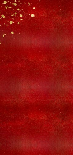 Sfeervolle menukaart warmrood voor het kerstdiner 2