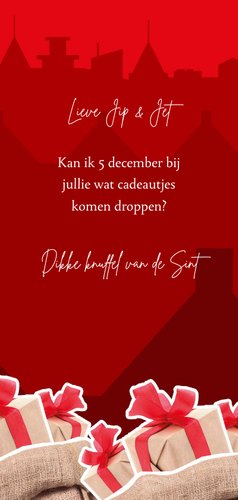 Sinterklaaskaart het dak op 3