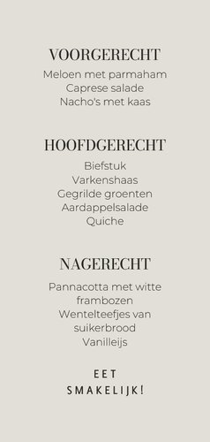  Stijlvolle menukaart bruiloft illustratie vintage bloemen Achterkant