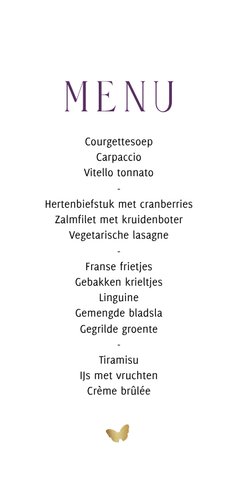 Stijlvolle menukaart waterverf lijnillustratie klaproos goud Achterkant