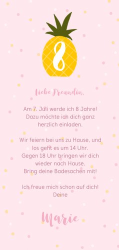 Tropische Einladung zum Kindergeburtstag Foto 3