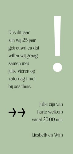 uitnodiging getrouwd 25 jaar lang dubbel 3