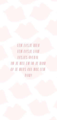 Valentijnskaart Jij krijgt een dikke kus van mij 3