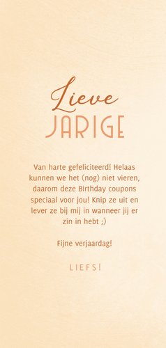 Verjaardagskaart uitknipbare Birthday coupons 3