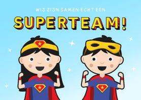 Bedankkaartje superhelden - wij zijn een superteam!