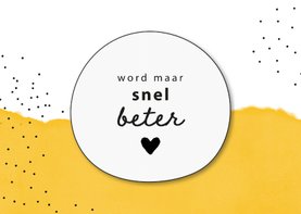 Beterschapskaart - Word maar snel beter