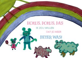 Beterschapskaartje hokus pokus pas ik zou willen