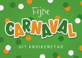 Carnavalskaart fijne carnaval groetjes Tilburg Kruikenstad