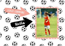Eerste communie voetbal meisje