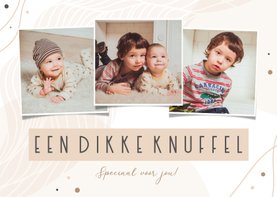 Fotocollage abstract dikke knuffel