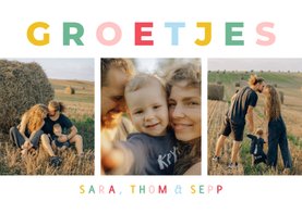 Fotocollage kaart maken met je eigen foto's | Kaartje2go Fotocollage Kaart Maken Met Je Eigen Foto'S | Kaartje2Go