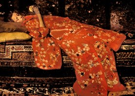 George Breitner. Meisje in rode kimono (Geesje Kwak)