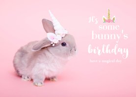 It's some bunny's birthday verjaardagskaart