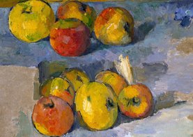 Kunstkaart van Paul Cezanne.  Stilleven met appels