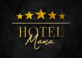 Moederdagkaart HOTEL MAMA vijf sterren stijlvol