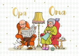 Opa en Oma dag fauteuil av