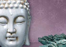 Spirituele kaart Boeddha wit