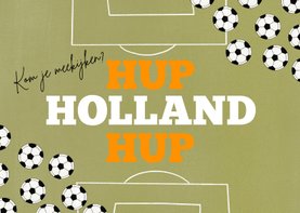 Uitnodiging TV WK voetbal kijken hup holland hup oranje