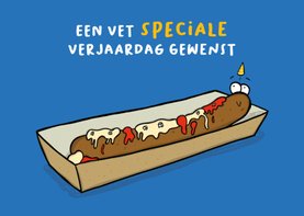 Verjaardagskaart frikandel