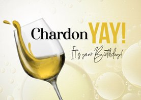 Verjaardagskaart wijn humor grappig chardonnay