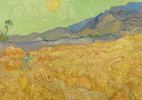 Vincent van Gogh. Maaier in het landschap