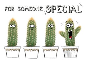 Vriendschapskaart met cactussen for someone special! 