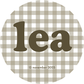 Geboortekaartje cirkel met groen ruitjespatroon