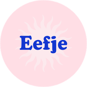 Hip rond geboortekaartje minimalistisch