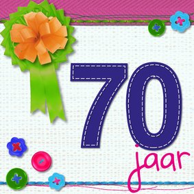 70 zeventig jaar verjaardag -BF