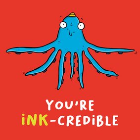 Bedankkaart you're ink vriendschap