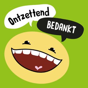 Bedankkaartje - Smiley