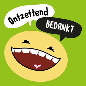 Bedankkaartje Smiley