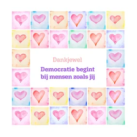 Bedankkaartjes - Steun lokale politici