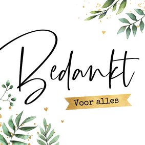 Bedanktkaart botanisch