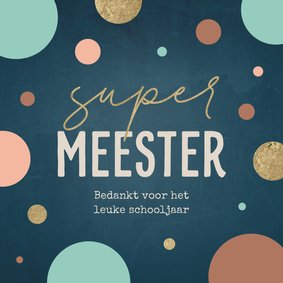 Bedanktkaart meester