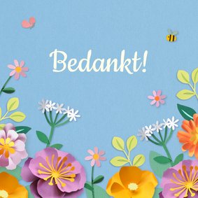 Bedanktkaartje bloemenweide