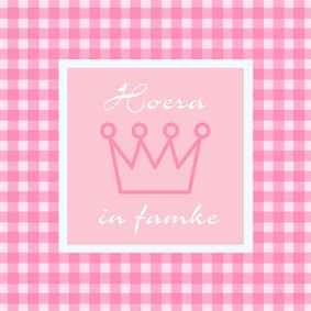 Bertekaartsje Hoera, in famke
