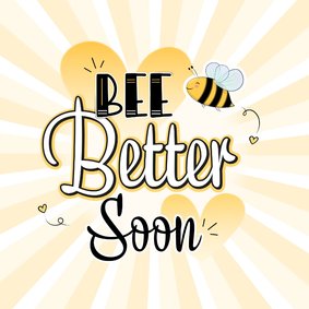 Beterschap bee better handlettering illustratie zonnestralen